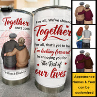 Thumbnail for The Rest Of Our Lives - Personalized Tumbler - Gift For Couples, Husband Wife