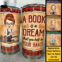 Thumbnail for Just A Girl In Love With Her Books - Personalized Tumbler - Gift For Book Lovers