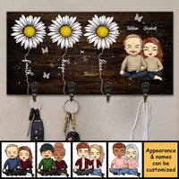 Thumbnail for We Have Faith, Hope & Love - Personalized Key Hanger, Key Holder - Gift For Couples, Husband Wife