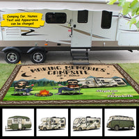 Thumbnail for Welcome To Our Camper - Personalized Camping Patio Rug - Gift For Camping Couples