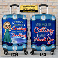 Thumbnail for Weekend Forecast Cruising With A Chance Of Drinking - Personalized Luggage Cover