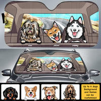 Thumbnail for Cool Dogs - Personalized Auto Sunshade - Gift For Pet Lovers