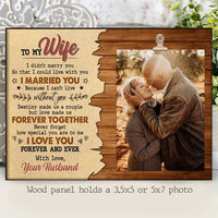 Thumbnail for I Love You Forever & Ever - Photo Frame - Gift For Couples, Husband Wife