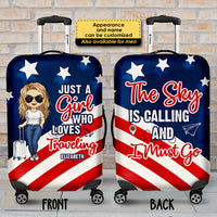 Thumbnail for The Sky Is Calling, I Must Go - Personalized Luggage Cover