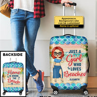 Thumbnail for Home Is Where The Beach Is - Personalized Luggage Cover