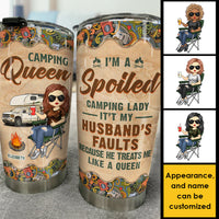 Thumbnail for Camping Queen - Personalized Tumbler - Gift For Camping Lovers