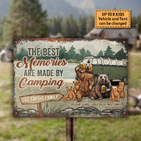 Thumbnail for Life Is Better At Campsite - Personalized Metal Sign - Gift For Couples, Gift For Camping Lovers