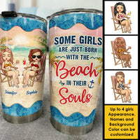 Thumbnail for Beach In Souls - Personalized Tumbler - Gift For Bestie