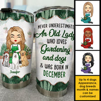 Thumbnail for Gardening And Dogs - Personalized Tumbler - Gift For Gardening Lovers, Gift For Pet Lovers