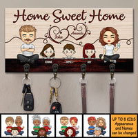 Thumbnail for Our Life Our Sweet Home - Personalized Key Hanger, Key Holder - Gift For Couples, Husband Wife