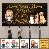 Thumbnail for Sweet Home - Personalized Key Hanger, Key Holder - Gift For Pet Lovers