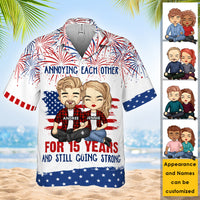 Thumbnail for Annoying Each Other - Personalized Hawaiian Shirt - Gift For Couples, Husband Wife