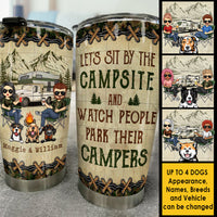 Thumbnail for Let's Sit By The Campsite - Personalized Tumbler - Gift For Camping Lovers