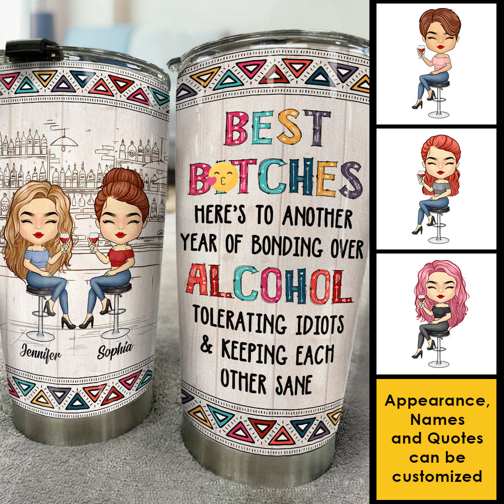 Besties For The Resties - Personalized Tumbler - Gift For Bestie