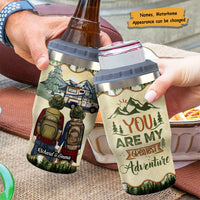 Thumbnail for An Adventure Is Going To Happen - Personalized Can Cooler - Gift For Couples, Gift For Camping Lovers