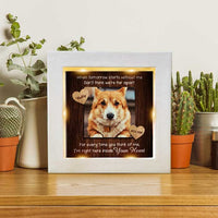 Thumbnail for Don't Think We're Far Apart - Personalized Memorial Frame With LED, LED Light Shadow Box - Memorial Gift, Sympathy Gift