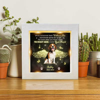 Thumbnail for I'm Right Here Inside Your Heart - Personalized Memorial Frame With LED, LED Light Shadow Box - Upload Image, Memorial Gift, Sympathy Gift