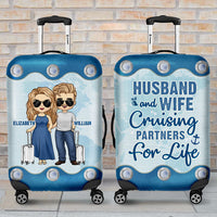 Thumbnail for Cruising Partners For Life - Personalized Luggage Cover