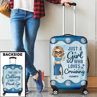 Thumbnail for Just A Girl Who Loves Cruising - Personalized Luggage Cover